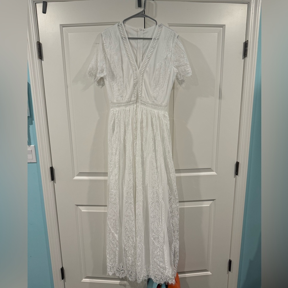White Lace Gown